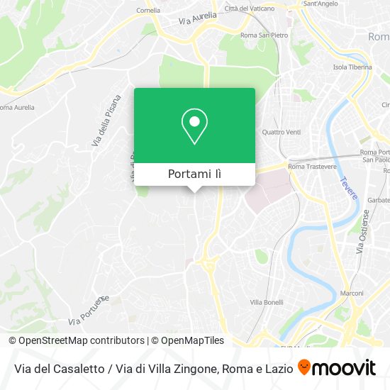 Mappa Via del Casaletto / Via di Villa Zingone