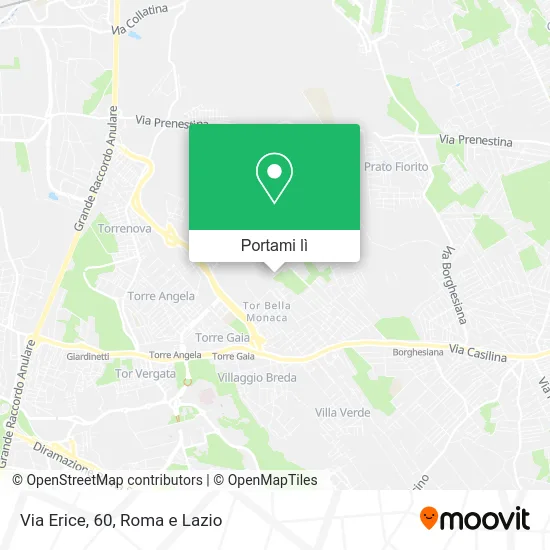 Mappa Via Erice, 60