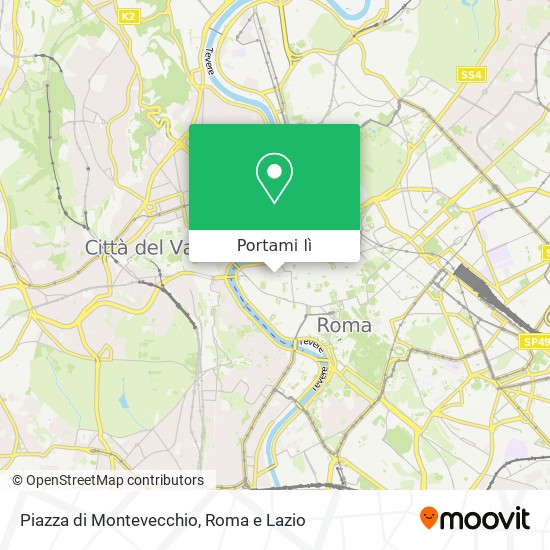 Mappa Piazza di Montevecchio