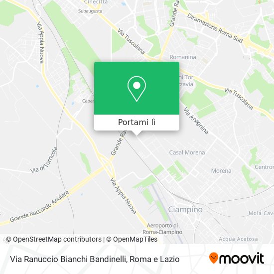 Mappa Via Ranuccio Bianchi Bandinelli