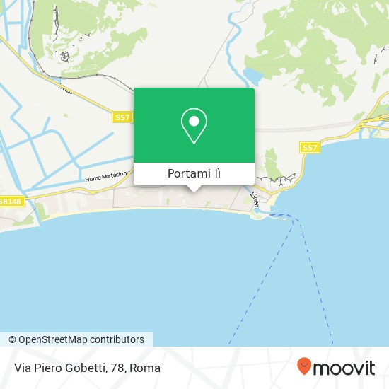 Mappa Via Piero Gobetti, 78