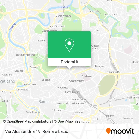 Mappa Via Alessandria  19
