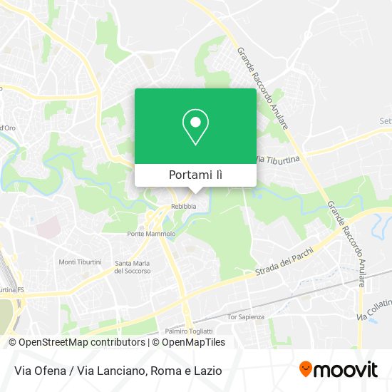 Mappa Via Ofena / Via Lanciano