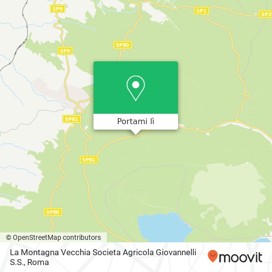 Mappa La Montagna Vecchia Societa Agricola Giovannelli S.S.