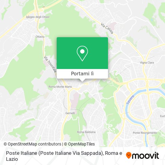 Mappa Poste Italiane (Poste Italiane Via Sappada)