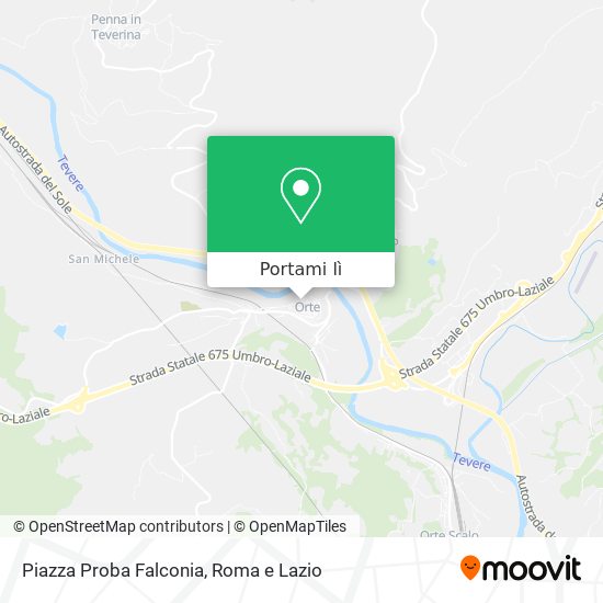 Mappa Piazza Proba Falconia