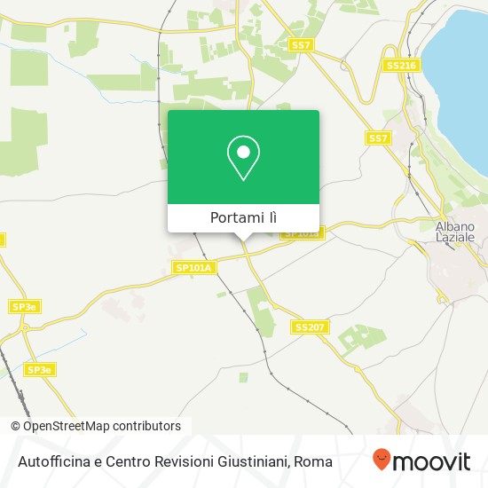 Mappa Autofficina e Centro Revisioni Giustiniani