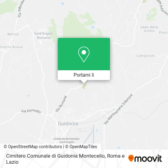 Mappa Cimitero Comunale di Guidonia Montecelio