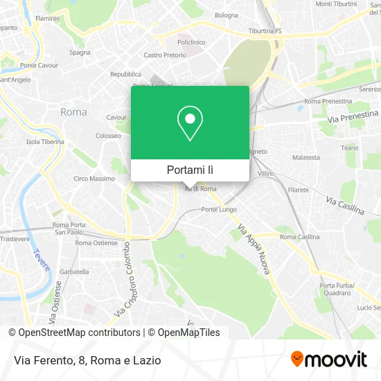 Mappa Via Ferento, 8