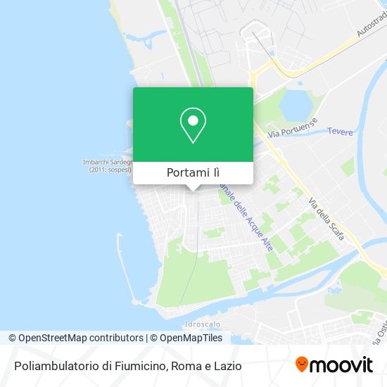 Mappa Poliambulatorio di Fiumicino