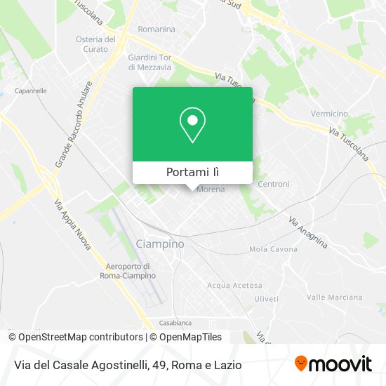Mappa Via del Casale Agostinelli, 49