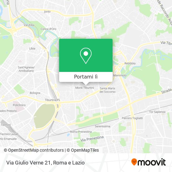 Mappa Via Giulio Verne 21