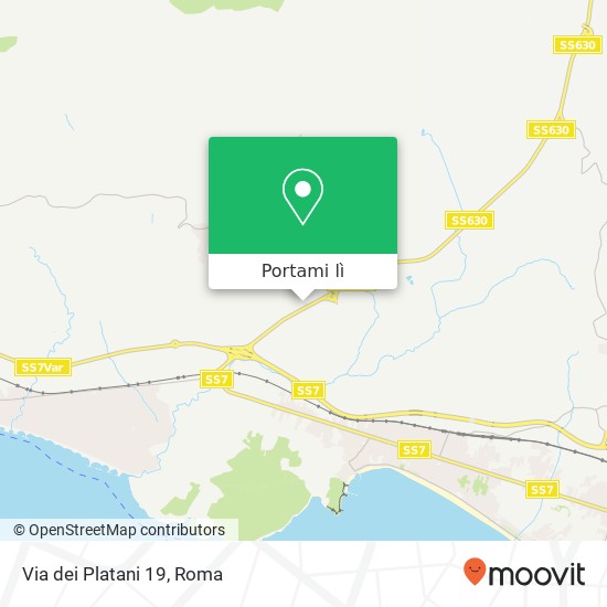 Mappa Via dei Platani 19