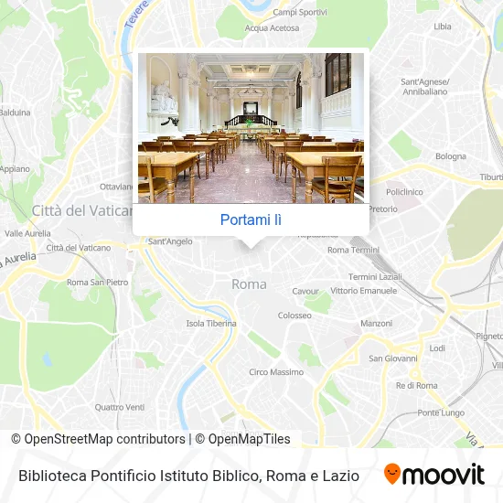 Mappa Biblioteca Pontificio Istituto Biblico