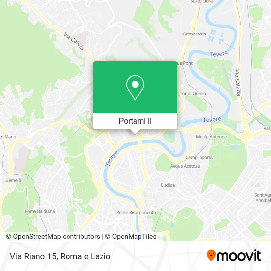 Mappa Via Riano  15
