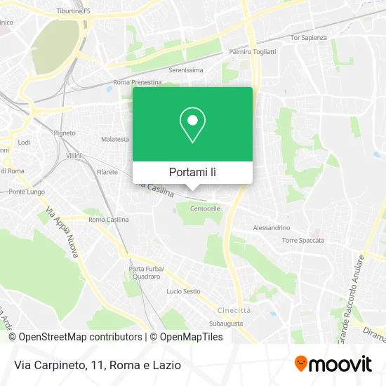 Mappa Via Carpineto, 11