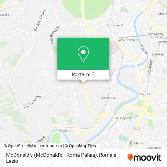 Mappa McDonald's (McDonald's - Roma Palaia)