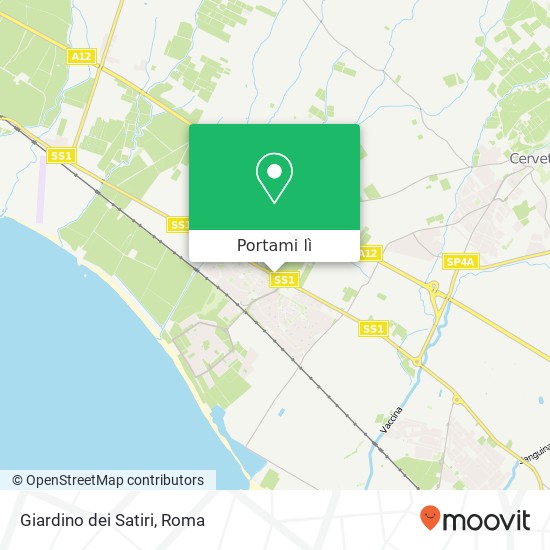 Mappa Giardino dei Satiri