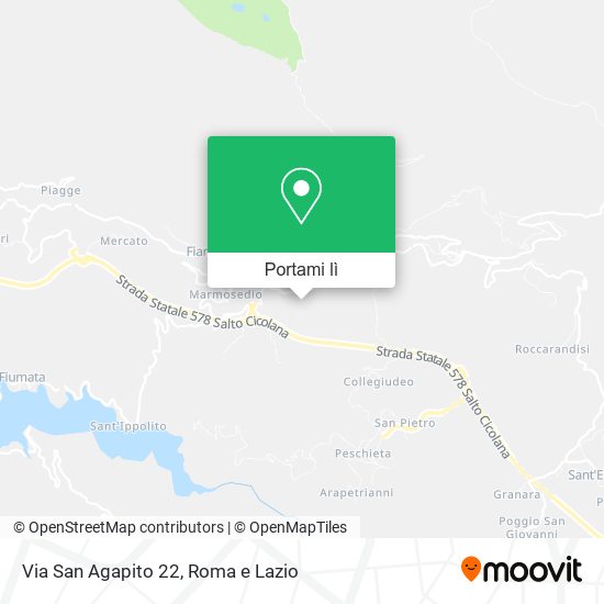 Mappa Via San Agapito 22