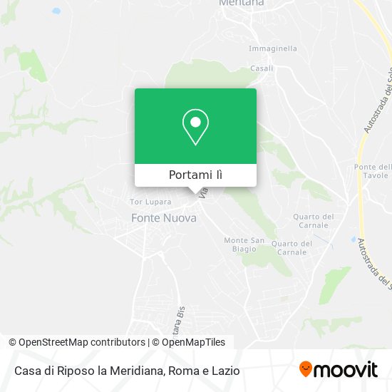 Mappa Casa di Riposo la Meridiana