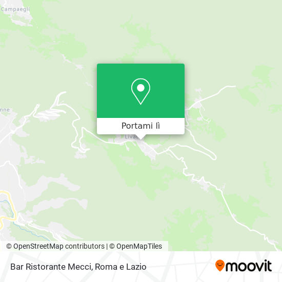 Mappa Bar Ristorante Mecci