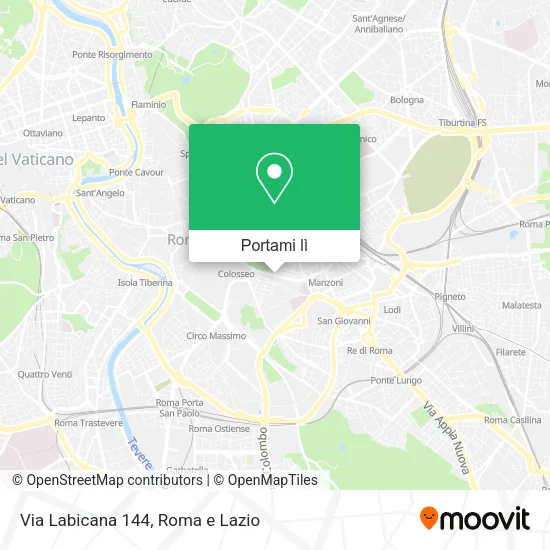 Mappa Via Labicana  144