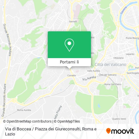Mappa Via di Boccea / Piazza dei Giureconsulti
