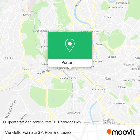 Mappa Via delle Fornaci  37