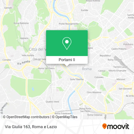 Mappa Via Giulia  163