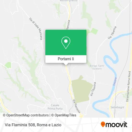 Mappa Via Flaminia 508