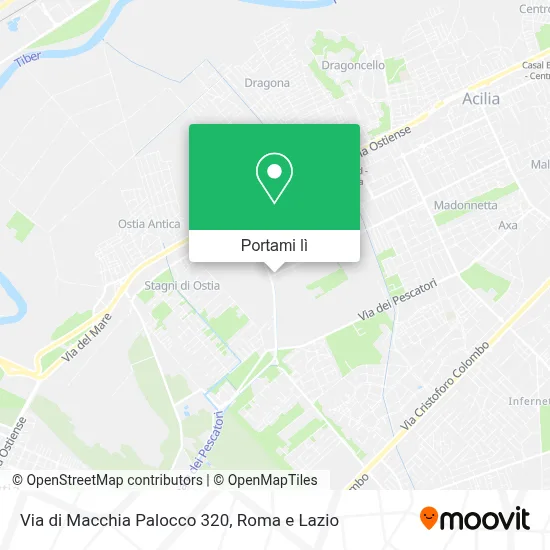 Mappa Via di Macchia Palocco  320