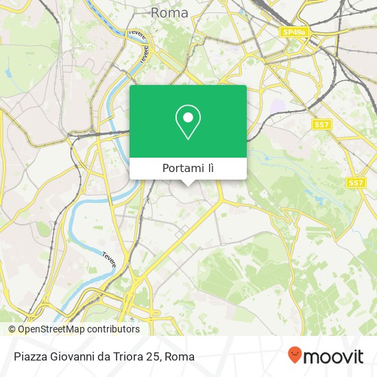 Mappa Piazza Giovanni da Triora  25