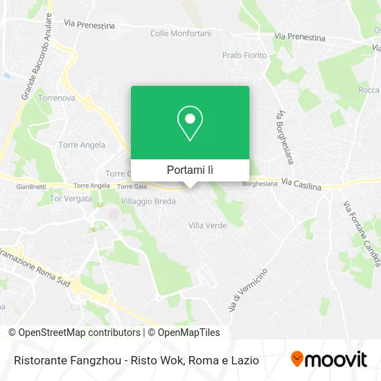 Mappa Ristorante Fangzhou - Risto Wok