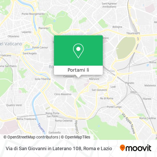 Mappa Via di San Giovanni in Laterano  108