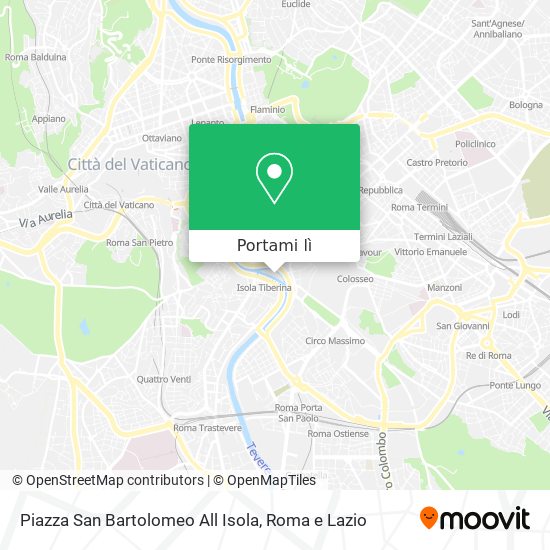 Mappa Piazza San Bartolomeo All Isola
