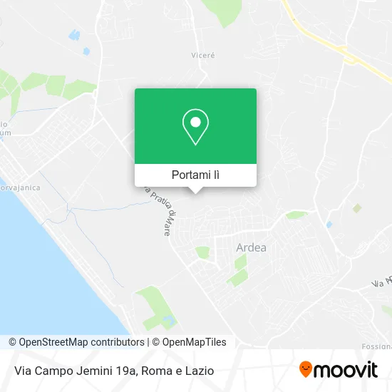 Mappa Via Campo Jemini 19a