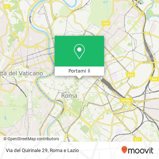 Mappa Via del Quirinale  29