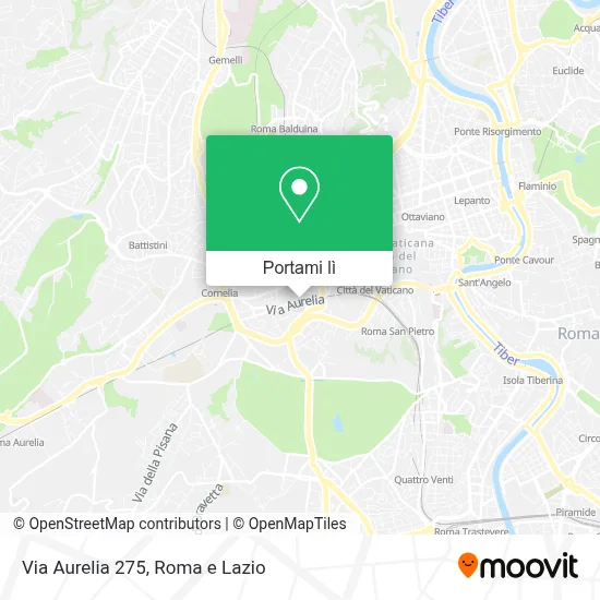Mappa Via Aurelia  275