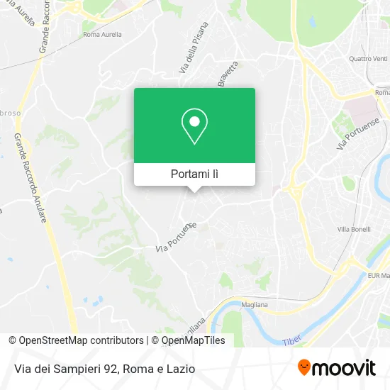 Mappa Via dei Sampieri  92