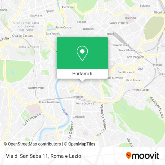 Mappa Via di San Saba  11