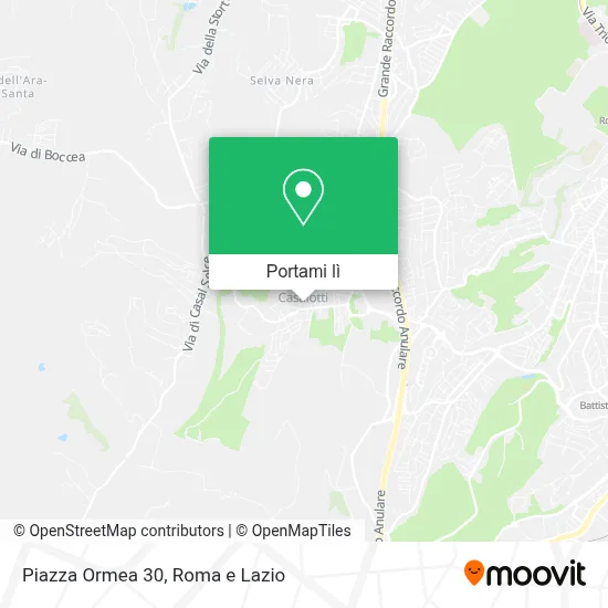 Mappa Piazza Ormea  30