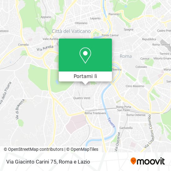 Mappa Via Giacinto Carini  75