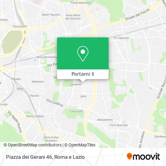 Mappa Piazza dei Gerani  46