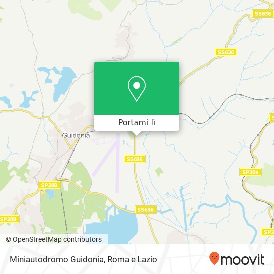 Mappa Miniautodromo Guidonia