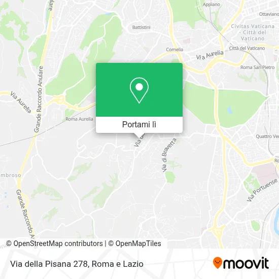 Mappa Via della Pisana  278