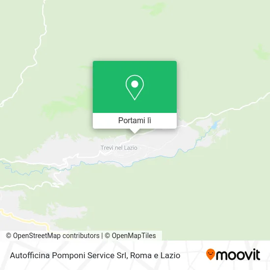 Mappa Autofficina Pomponi Service Srl