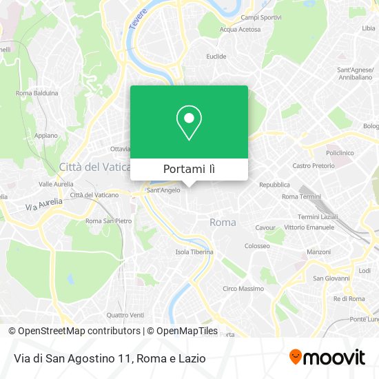 Mappa Via di San Agostino  11