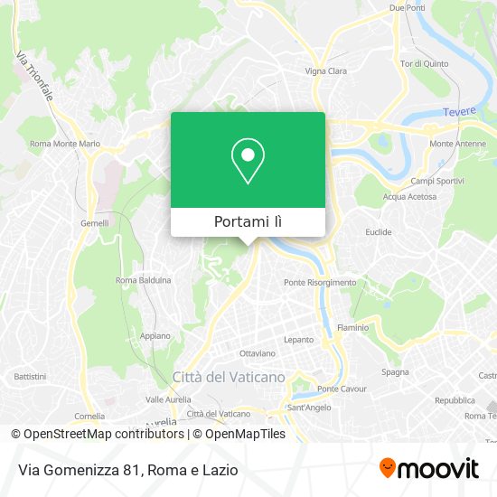 Mappa Via Gomenizza  81