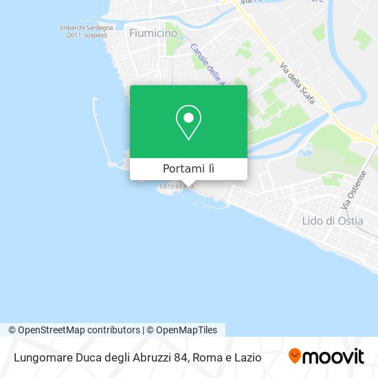 Mappa Lungomare Duca degli Abruzzi  84