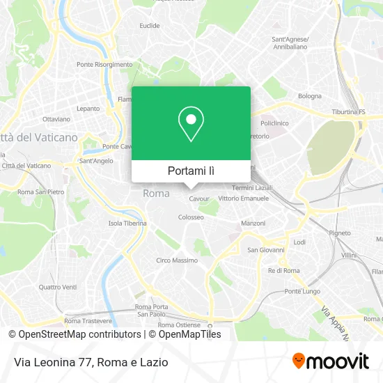 Mappa Via Leonina  77